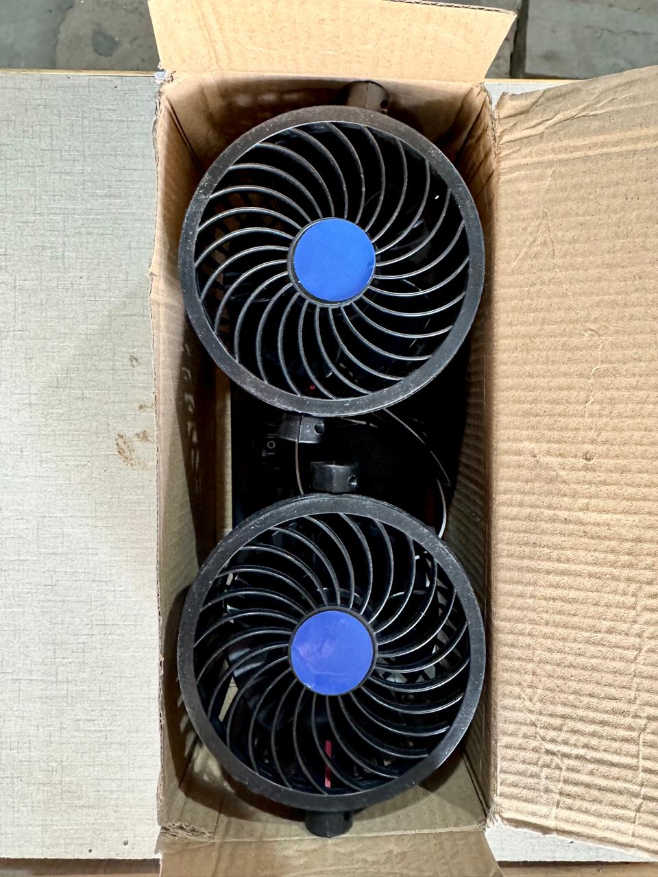 Universal 360 Degree Super Flexible Car Double Head Fan