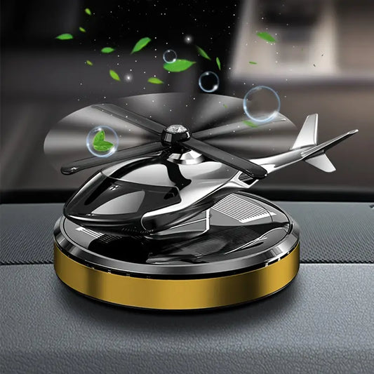 SOLAR POWER HELICOPTAR DASHBOARD CAR AIR FRAGRANCE